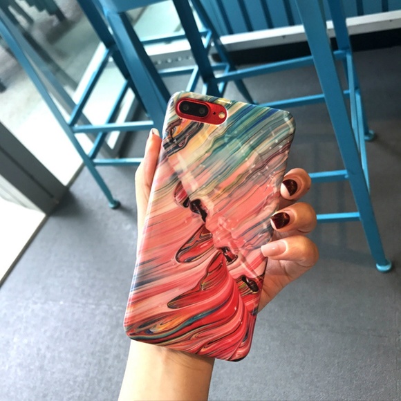 ⚠️Clearance iPhone X/XS/7/8/Plus Oil Paint Case - Picture 6 of 8